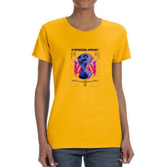 Modern Statue Blur Eyes T-Shirt Women -Image by Shutterstock, Female Medium