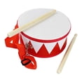 thumbnail image 4 of Blinkol Pile pour Enfants, Jouet de Pile en Bois, instrument de Musique, Tambour à Main Rythmique Triangle Rouge, 4 of 9