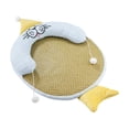 thumbnail image 2 of Cama para gatos con colchón refrescante de tela de hielo, extraíble y reutilizable, con pelotas de juego y almohada acolchada, ligera y fresca para el Azul L, 2 of 8