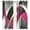 Pink, variant on Red Black Waves Sheer Curtains 39 Inch Long 2 Panels, Modern Minimalist Geometric Arched Curved Ribbons Light Filtering Semi Sheer Drapes Grommet Voile Window Curtain for Living Bedroom W27.9 x L39