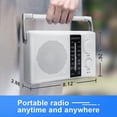 thumbnail image 4 of Transistor de radio AM FM LEOTEC con batería y corriente alterna, color blanco, 4 of 7