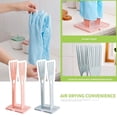 thumbnail image 3 of OPDBN Blue Sink Countertop Gloves Drying Rack Plastic Drain Rack Kitchen Sponge Storage Rack Rag Scouring Pad Hanger, 3 of 7