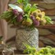thumbnail image 4 of Florero con patrón en relieve Vintage, adorno for el hogar, sala de estar, mesa de flores de cerámica, decoración de arreglos florales, 4 of 7
