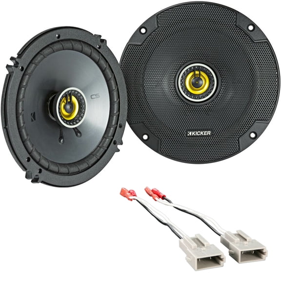 Kicker Front Door Factory Speaker Replacement Package for 1987-1996 Ford F-350, F-250, F-150