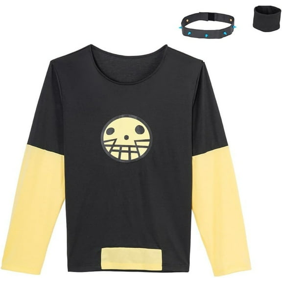 Edgy Total Drama Duncan Long-Sleeve Top with Neck Ring – Rebellious Style Outfit for Men