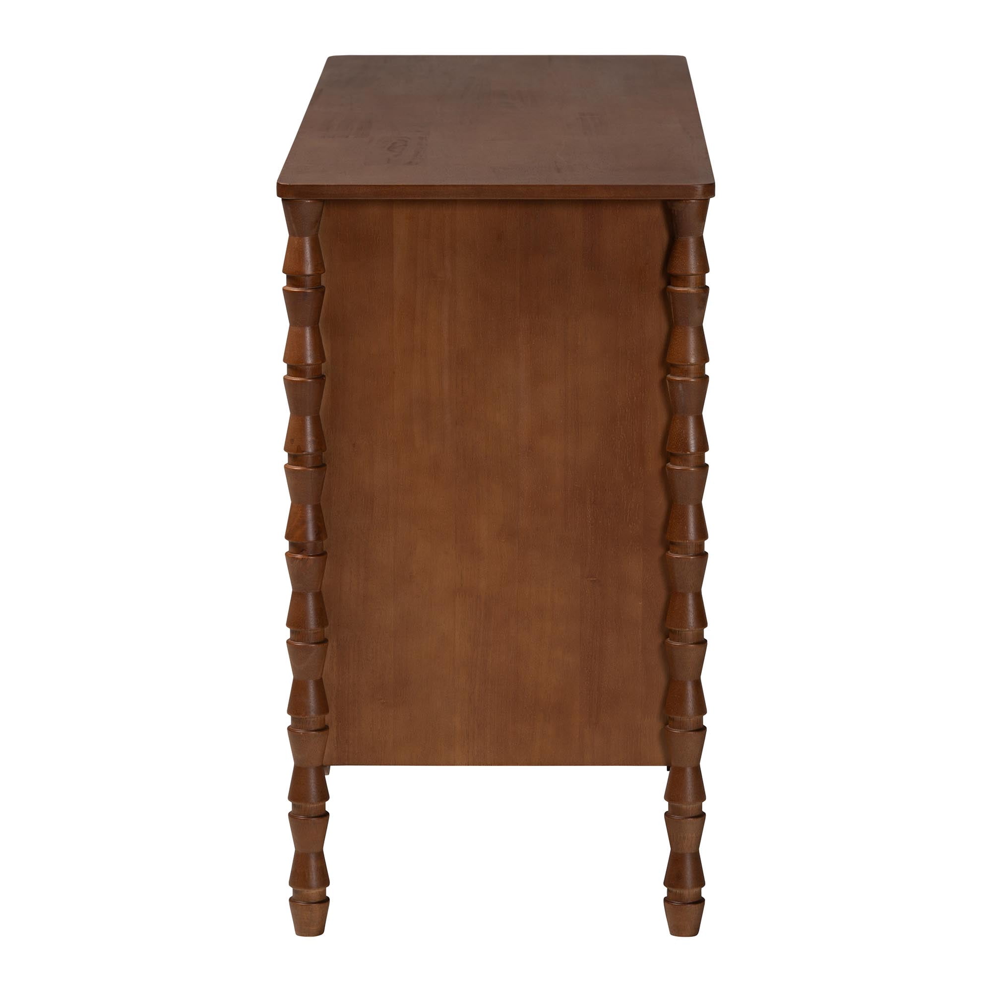 Baxton Studio Danette Modern Dresser, 6-Drawer, Walnut Brown