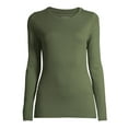 thumbnail image 4 of Time and Tru Women's Long Sleeve Rib T-Shirt, 4 of 7