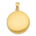 thumbnail image 4 of Sterling Silver 20mm Gold-plated Satin/Polished Diamond Cross Locket, 4 of 5