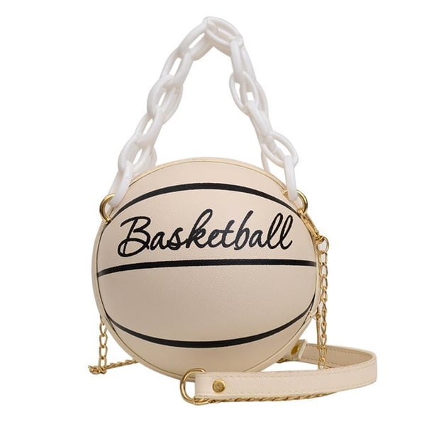 Mini cartera con cadena en forma de baloncesto para mujer, bolso de mensajero de un hombro Adepaton BST2000935-3