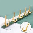 thumbnail image 4 of 1 Piece Coat Rack, Bamboo Wall Mounted Coat Rack with 5 Hooks for Coats Jackets(61*5.5*8cm,Green), 4 of 4
