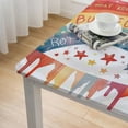 thumbnail image 5 of Acheng Rainbow Stars Digital Art Square Tablecloth 100% Polyester Fiber 46*46, 5 of 8