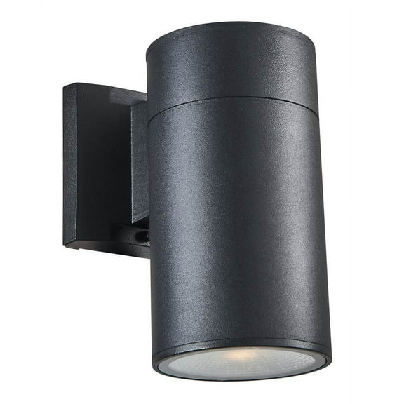 CHLOE Lighting DYLAN Transitional LED Textured Black Outdoor/Indoor Wall Sconce 8" Height