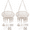 Beige+Beige, variant on SHENCAIOU Hanging Hammock Chair, Woven Swing Chair, Cradle Chair, Hand-Woven Hanging Cotton Rope Chair, for Indoor Outdoor Home Yard Garden Backyard (Beige)