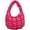 Rose Red, variant on Quilted Shoulder Bags for Women Designer Pleated Cloud Bag Mini Famle Versatile Small Handbag Women's Cross Bag Tote
