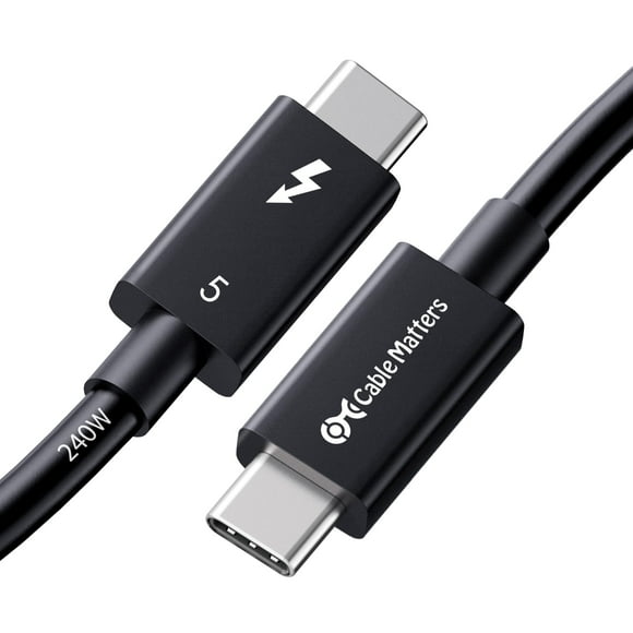Cable Thunderbolt 5 Matters, certificado Intel, 0,3 m, negro