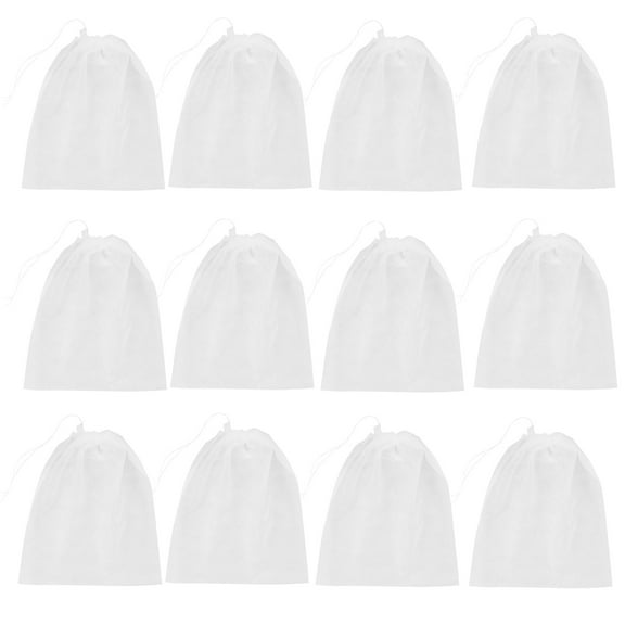 GAXIRE 50Pcs Multi Functional White Cloth Shoe Bags Drawstring Travel Storage Organizer