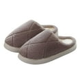 thumbnail image 3 of Fuzzy Slippers Women Cozy Fluffy Winter House Shoes On Indoor Slippers House Slippers Bedroom Slippers Home Footwear Comfortable Slippers Christmas Slippers for Women Coffee 43, 3 of 5