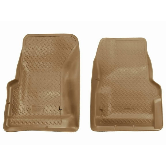 Husky Liners 31733 Classic Style Floor Liners Fit 1997-2006 Jeep Wrangler TJ Front Row 2-Pc Tan