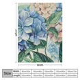 thumbnail image 4 of Chilfamy Flowers Leaves Painting Flannel Throw Blankets for All Seasons | Super Soft & Long-Lasting Blanket 60x80in, 4 of 6