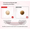 thumbnail image 4 of Nvzi Bolas de madera de 3 pulgadas (2 paquetes), bola de madera de repuesto para decantadores de vino de vidrio y tapas de jarras, diámetro de 3 pulgadas/7,5 cm, cuentas de madera para manualidades, 4 of 5