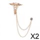 thumbnail image 1 of Broche de ala de ángel para solapa de hombre Salvador Broche para traje, 1 of 10