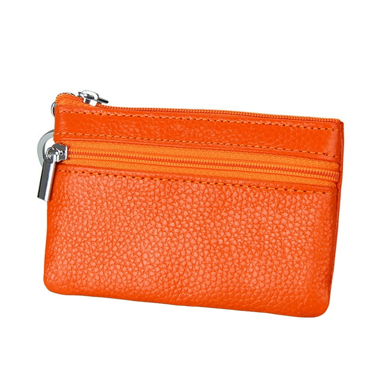 New Designer Genuine Leather Women's Zipper Wallet Mini Coin Purse