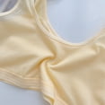 thumbnail image 3 of NAISIBABY Girls Training Bras, Seamless Comfy Breathable Crop Cami Bralettes Yellow 6-14T, 3 of 4