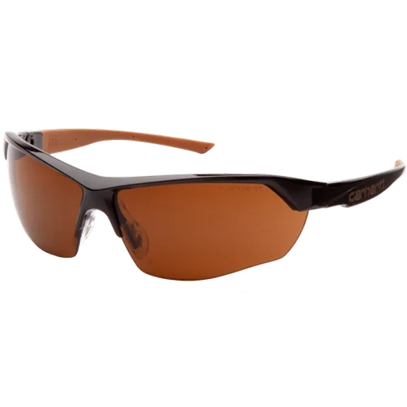 Carhartt Braswell Sandstone/Brown/Bronze Anti Fog Safety Glasses Sun Ratchet