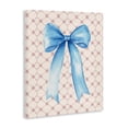 thumbnail image 2 of Stupell Industries Glam Blue Bow on Rose Quilt Pattern Canvas Art, 16 x 20, by Petals Prints Design, 2 of 6