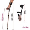 thumbnail image 2 of Folding Elbow Arm Adult Crutches, Height Adjustable Arm Cuff Momentum, Portable, 2 of 5