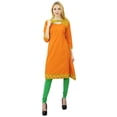 thumbnail image 2 of Phagun Women Cotton Kurti Ethnic Solid Print Designer Kurta Casual Dress, 2 of 7