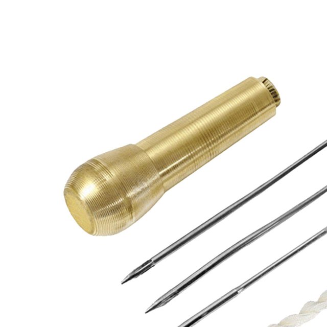 serony Quick Sewing Awl Leather Canvas needles shoe repair Repair Stitcher Kit 3 easy thread needles shoe Needles 3 Color Thread