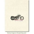 thumbnail image 3 of Deep Red Cling Stamp 2.5"X1.25"-Motorcycle, Pk 3, Deep Red Stamps, 3 of 4