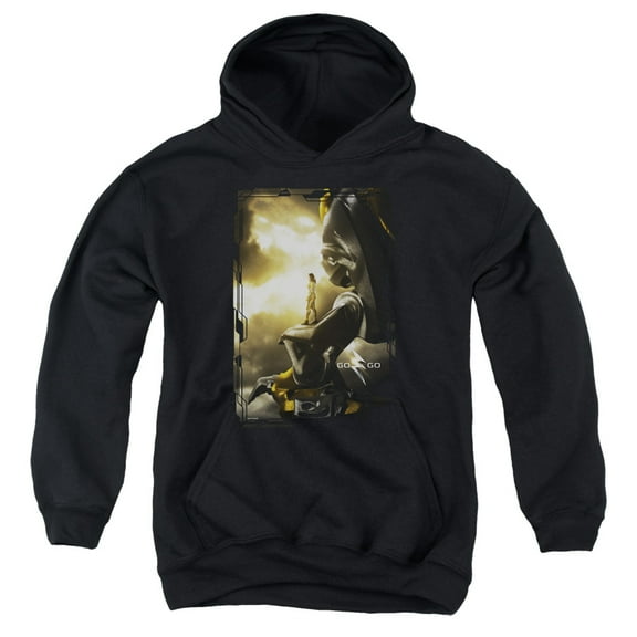 Power Rangers Yellow Zord Poster Youth Pullover Hoodie Sweatshirt Black