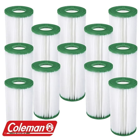 12 Pack Coleman Type III A/C Filter Cartridge for 1000 & 1500 GPH Filter Pumps | 90357, Measures 4.2 x 3.8 (10.7cm x 9.7cm) By (Best Way To Measure A Room)