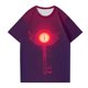 thumbnail image 4 of Hazbin Hotel Moda Casual Mujer Impreso de manga corta Cuello redondo Pullover Tops Morado/L, 4 of 6