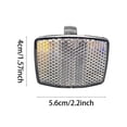 thumbnail image 4 of 6/4/2 Pieces Bike Front and Rear Wheel Spoke Reflectors for Handlebar and Seatpost Bicycle Cycling Safety Warning Reflectors Red and White, 4 of 7