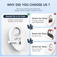 thumbnail image 6 of Clip On Earbuds Bluetooth 5.3 Wireless Earbuds Open Ear Bone Conduction Headphones Sport Earphones with LED Digital Display Charging Case Built-in Mic IPX7 Waterproof for Running Fitness, 6 of 7