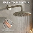 thumbnail image 6 of Aqua Elegante Rainfall Shower Head for Overhead Luxury Rain Showers - 2.5 GPM - Brushed Nickel, 6 of 8