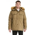 thumbnail image 5 of WenVen Men's Winter Warm Coat Puffer Jacket Thicken Waterproof Parka Khaki 2XL, 5 of 11
