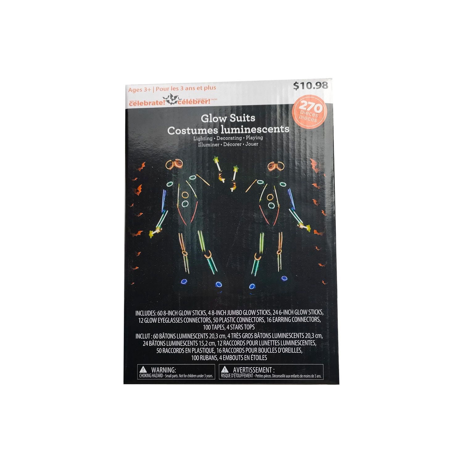 Way to celebrate Glow Suits Glow Items for Trick or Treat Halloween Party Surprise