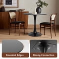 thumbnail image 4 of Round Dining Table 31.5" with Pedestal Base, Mid Century Kitchen Table Coffee Table for 2 to 4 Person, 4 of 10