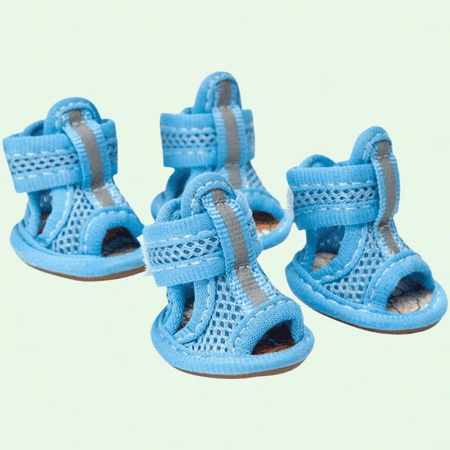 Breathable Mesh Dog Boots  Pack of 4 - XL Blue Shoes