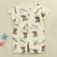 thumbnail image 2 of Newborn Romper Baby Boy Girl Outfit Sleeveless Romper Infant Clothes Boys Girls 0 3 6 9 12 18 24 Months Kaprioy Baby Outfits Boy, 2 of 4