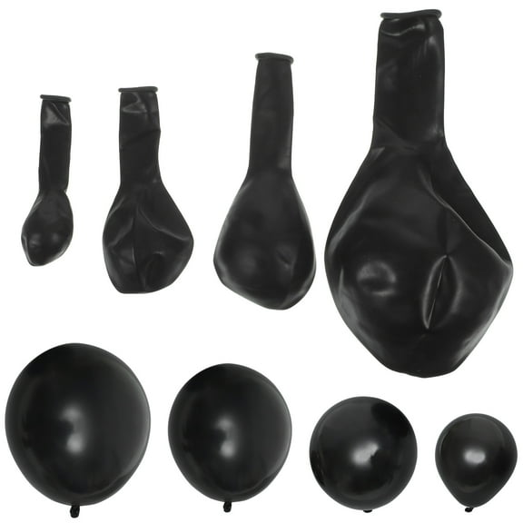 PBPBOX Matte Black Balloons for Party Decorations in Mixed Sizes 1 Set Latex Balloons for DIY Arch