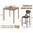 thumbnail image 5 of SOBREMESA Compact 4-Piece Dining Set: Modern Table & PU Leather Chairs for Small Spaces, 5 of 9