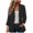 Black, variant on Gubotare Women's 3/4 Short Sleeve Cropped Cardigan Lightweight Button up Crochet Knit Sweater Shrug for Summer Spring (White,L)