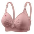 thumbnail image 5 of Wiyuqeen Bras for Women No Underwire Pink Ribbon Supportive Everyday Bras Plus Size Full Coverage Push Up Bralettes, 5 of 5