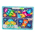thumbnail image 2 of Rompecabezas de madera 2 en 1 para niños pequeños, tablero de dibujo, Año Nuevo, aprendizaje temprano para niños. Espacio, 2 of 7