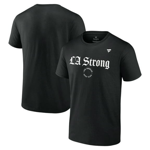 Unisex Fanatics Black Los Angeles Golf Club LA Strong T-Shirt